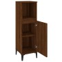 Armario de baño madera contrachapada marrón roble 30x30x100 cm de vidaXL, Muebles de baño - Ref: Foro24-819819, Precio: 63,40...