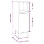 Armario de baño madera contrachapada marrón roble 30x30x100 cm de vidaXL, Muebles de baño - Ref: Foro24-819819, Precio: 63,40...