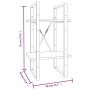 Estantería 2 niveles madera marrón roble 40x30x70 cm en Librerías y estanterías | Comprar online en Foru.es