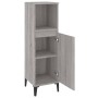 Armario de baño madera contrachapada gris Sonoma 30x30x100 cm de vidaXL, Muebles de baño - Ref: Foro24-819818, Precio: 49,68 ...