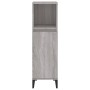 Armario de baño madera contrachapada gris Sonoma 30x30x100 cm de vidaXL, Muebles de baño - Ref: Foro24-819818, Precio: 49,68 ...