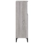 Armario de baño madera contrachapada gris Sonoma 30x30x100 cm de vidaXL, Muebles de baño - Ref: Foro24-819818, Precio: 49,68 ...
