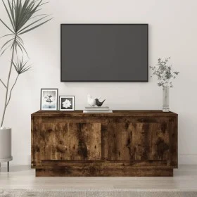 Mesa de centro madera contrachapada roble ahumado 102x50x44 cm de vidaXL, Mesas de centro - Ref: Foro24-819881, Precio: 74,29...