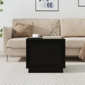Mesa de centro madera contrachapada negra 51x50x44 cm de vidaXL, Mesas de centro - Ref: Foro24-819869, Precio: 53,60 €, Descu...
