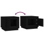 Mesa de centro madera contrachapada negra 51x50x44 cm de vidaXL, Mesas de centro - Ref: Foro24-819869, Precio: 54,21 €, Descu...