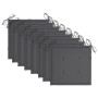 Sillas de jardín 8 uds madera teca con cojines gris antracita en Sillas de jardín | Comprar online en Foru.es