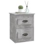 Mesita de noche de pared gris hormigón 41,5x36x53 cm de vidaXL, Mesitas de noche - Ref: Foro24-816400, Precio: 43,84 €, Descu...