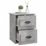 Mesita de noche de pared gris hormigón 41,5x36x53 cm de vidaXL, Mesitas de noche - Ref: Foro24-816400, Precio: 43,37 €, Descu...
