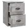 Mesita de noche de pared gris hormigón 41,5x36x53 cm de vidaXL, Mesitas de noche - Ref: Foro24-816400, Precio: 43,37 €, Descu...