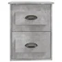 Mesita de noche de pared gris hormigón 41,5x36x53 cm de vidaXL, Mesitas de noche - Ref: Foro24-816400, Precio: 43,37 €, Descu...