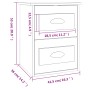 Mesita de noche de pared gris hormigón 41,5x36x53 cm de vidaXL, Mesitas de noche - Ref: Foro24-816400, Precio: 43,84 €, Descu...