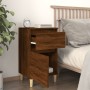 Mesitas de noche 2 uds color roble marrón 40x35x70 cm de vidaXL, Mesitas de noche - Ref: Foro24-819707, Precio: 79,73 €, Desc...