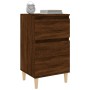 Mesitas de noche 2 uds color roble marrón 40x35x70 cm de vidaXL, Mesitas de noche - Ref: Foro24-819707, Precio: 79,73 €, Desc...
