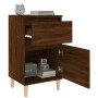 Mesitas de noche 2 uds color roble marrón 40x35x70 cm de vidaXL, Mesitas de noche - Ref: Foro24-819707, Precio: 79,73 €, Desc...