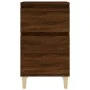 Mesitas de noche 2 uds color roble marrón 40x35x70 cm de vidaXL, Mesitas de noche - Ref: Foro24-819707, Precio: 78,77 €, Desc...