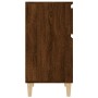 Mesitas de noche 2 uds color roble marrón 40x35x70 cm de vidaXL, Mesitas de noche - Ref: Foro24-819707, Precio: 79,73 €, Desc...