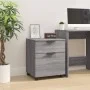 Sonoma gray plywood wheels filing cabinet 45x38x54 cm by vidaXL, Filing cabinets - Ref: Foro24-817136, Price: 41,48 €, Discou...