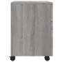Sonoma gray plywood wheels filing cabinet 45x38x54 cm by vidaXL, Filing cabinets - Ref: Foro24-817136, Price: 41,48 €, Discou...