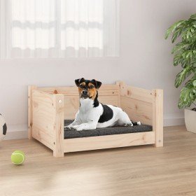 Cama para perros 55,5x45,5x28 cm de madera maciza de pino en Camas para perros | Comprar online en Foru.es