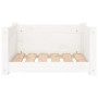 Cama para perros blanca 55,5x45,5x28 cm madera maciza de pino en Camas para perros | Comprar online en Foru.es