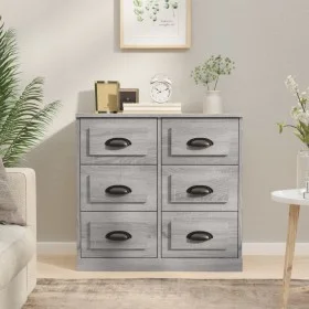 Aparador de madera contrachapada gris Sonoma 70x35,5x67,5 cm de vidaXL, Aparadores - Ref: Foro24-816438, Precio: 115,25 €, De...