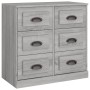 Aparador de madera contrachapada gris Sonoma 70x35,5x67,5 cm de vidaXL, Aparadores - Ref: Foro24-816438, Precio: 117,04 €, De...