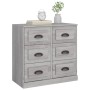 Aparador de madera contrachapada gris Sonoma 70x35,5x67,5 cm de vidaXL, Aparadores - Ref: Foro24-816438, Precio: 117,04 €, De...