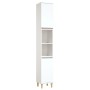 Armario de baño madera contrachapada blanco 30x30x190 cm de vidaXL, Tocadores de baño - Ref: Foro24-819788, Precio: 92,64 €, ...