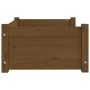 Cama para perros madera maciza pino marrón miel 65,5x50,5x28 cm en Camas para perros | Comprar online en Foru.es