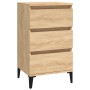 Mesita de noche madera contrachapada roble sonoma 40x35x70 cm de vidaXL, Mesitas de noche - Ref: Foro24-819671, Precio: 62,97...