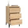 Mesita de noche madera contrachapada roble sonoma 40x35x70 cm de vidaXL, Mesitas de noche - Ref: Foro24-819671, Precio: 62,97...