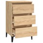 Mesita de noche madera contrachapada roble sonoma 40x35x70 cm de vidaXL, Mesitas de noche - Ref: Foro24-819671, Precio: 62,97...