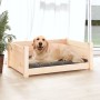 Cama para perros madera maciza de pino 75,5x55,5x28 cm en Camas para perros | Comprar online en Foru.es