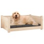 Cama para perros madera maciza de pino 75,5x55,5x28 cm en Camas para perros | Comprar online en Foru.es