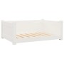 Cama para perros madera maciza de pino blanco 75,5x55,5x28 cm en Camas para perros | Comprar online en Foru.es