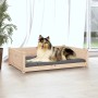 Cama para perros madera maciza de pino 95,5x65,5x28 cm en Camas para perros | Comprar online en Foru.es
