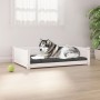Cama para perros madera maciza de pino blanco 105,5x75,5x28 cm en Camas para perros | Comprar online en Foru.es