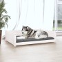 Cama para perros madera maciza de pino blanco 105,5x75,5x28 cm en Camas para perros | Comprar online en Foru.es