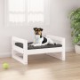 Cama para perros madera maciza de pino blanco 55,5x45,5x28 cm en Camas para perros | Comprar online en Foru.es