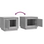 Mesa de centro madera contrachapada gris Sonoma 51x50x44 cm de vidaXL, Mesas de centro - Ref: Foro24-819874, Precio: 51,88 €,...