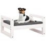 Cama para perros madera maciza de pino blanco 55,5x45,5x28 cm en Camas para perros | Comprar online en Foru.es