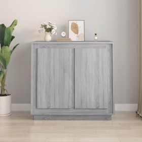 Aparador de madera contrachapada gris Sonoma 80x34x75 cm de vidaXL, Aparadores - Ref: Foro24-819890, Precio: 87,47 €, Descuen...