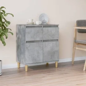 Aparador de madera contrachapada gris hormigón 60x35x70 cm de vidaXL, Aparadores - Ref: Foro24-819680, Precio: 59,13 €, Descu...