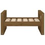 Cama para perros madera maciza pino marrón miel 55,5x45,5x28 cm en Camas para perros | Comprar online en Foru.es