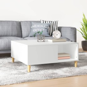 Mesa de centro madera contrachapada blanco 80x80x36,5 cm de vidaXL, Mesas de centro - Ref: Foro24-821092, Precio: 67,69 €, De...