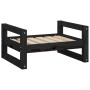 Cama para perros madera maciza de pino negro 55,5x45,5x28 cm en Camas para perros | Comprar online en Foru.es