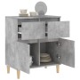 Aparador de madera contrachapada gris hormigón 60x35x70 cm de vidaXL, Aparadores - Ref: Foro24-819680, Precio: 59,86 €, Descu...