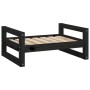 Cama para perros madera maciza de pino negro 65,5x50,5x28 cm en Camas para perros | Comprar online en Foru.es