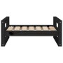 Cama para perros madera maciza de pino negro 65,5x50,5x28 cm en Camas para perros | Comprar online en Foru.es