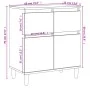 Concrete gray plywood sideboard 60x35x70 cm by vidaXL, Sideboards - Ref: Foro24-819680, Price: 59,13 €, Discount: %